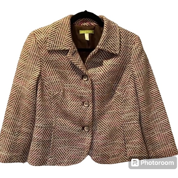 Vintage Sigrid Olsen Tweed Blazer Button Down Jacket Women’s Size 8 - Picture 5 of 12